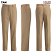 Tan - Edwards 2540 - Men's Utility Pant - EZ-Fit Chino Flat Front #2540-005