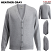 Heather Gray - Edwards 4351 - Unisex Cardigan - Jersey Knit Acrylic #4351-056