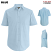 Blue - Edwards 1314 Men's Essential Shirt - Broadcloth Short Sleeve #1314-001