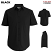 Black - Edwards 1314 Men's Essential Shirt - Broadcloth Short Sleeve #1314-010