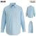 Blue - Edwards 1354 - Men's Essential Shirt - Broadcloth Long Sleeve #1354-001