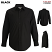 Black - Edwards 1354 - Men's Essential Shirt - Broadcloth Long Sleeve #1354-010