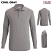 Cool Gray - Edwards 1527 - Unisex Mini Pique Polo - Snag Proof Long Sleeve #1527-909