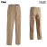 Tan - Edwards 2534 - Men's Dress Flat Front Pant- Microfiber #2534-005