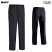 Navy - Edwards 2634 - Men's Dress Pant - Microfiber Pleated Front #2634-007