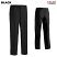 Black - Edwards 2634 - Men's Dress Pant - Microfiber Pleated Front #2634-010
