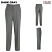Dark Gray - Edwards 2740 - Men's Dress Pant - Washable Wool Flat Front #2740-009