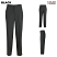 Black - Edwards 2740 - Men's Dress Pant - Washable Wool Flat Front #2740-010