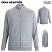 Gray Heather - Edwards 4066 - Men's Jacket - Full - Zip Sweater with Pockets #4066-056