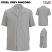 Steel Gray Pincord - Edwards 4282 - Men's Pincord Shirt - Ultra-Stretch service #4282-921