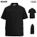 Black - Edwards 4891 - Men's Service Shirt - Essential Zip-Front #4891-010