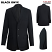 Black Onyx - Edwards 3530 - Redwood & Ross Men's Coat - Russel Suit Washable #3530-850