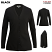Black - Edwards 7046 - Women's Long Cardigan - V-Neck Shirttail #7046-010