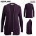 Eggplant - Edwards 7053 - Women's Shirttail Cardigan - Open Front With Pocket #7053-703