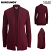 Burgundy - Edwards 7059 - Women's Jersey Sweater - Knit Acrylic Open Cardigan #7059-013