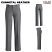 Gunmetal Heather - Edwards 8596 - Women's Security Pant - EZ Fit Flat Front #8596-943