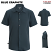 Blue Graphite - Edwards 1038 - Unisex Bengal Camp Shirt - Ultra Stretch Short Sleeve #1038-325