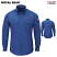 Royal Blue - Bulwark QS24 - Men's iQ Series Woven Shirt - Lightweight Comfort #QS24RB