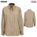 Khaki - Bulwark QS53 - Women's iQ Series Woven Shirt - Lightweight Comfort #QS53KH