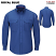 Royal Blue - Bulwark QS26 - Men's iQ Series Woven Shirt - Midweight Comfort #QS26RB