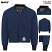 Navy - Bulwark LNL8 - Men's Nomex Sleeved Liner Jacket - Midweight Flame Resistant #LNL8NV