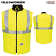Yellow/Green - Bulwark VMS4 - Men's Insulated Vest - Flame Resistant High Visibility #VMS4HV