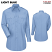Light Blue - Horace Small HS15 - Women's Poplin Shirt - New Dimension Plus Long Sleeve #HS1525