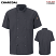 Charcoal - Red Kap 046X - Men's Chef Coat - Short Sleeve with OilBlok + MIMIX #046XCH