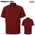 Fireball Red - Red Kap 046X - Men's Chef Coat - Short Sleeve with OilBlok + MIMIX #046XFR