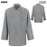 Gray - Red Kap 041X - Women's Chef Coat with OilBlok + Mimix #041XGY