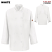 White - Red Kap 041X - Women's Chef Coat with OilBlok + Mimix #041XWH