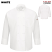 White - Red Kap 044X - Men's Chef Coat with OilBlok + MIMIX - Ten Knot Button #044XWH