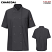 Charcoal - Red Kap 045X - Women's Chef Coat with OilBlok + MIMIX - Short Sleeve 10 Button #045CH
