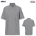 Gray - Red Kap 045X - Women's Chef Coat with OilBlok + MIMIX - Short Sleeve 10 Button #045XGY