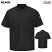 Black - Red Kap 502X - Men's Cook Shirt with OilBlok + Mimix - Short Sleeve #502XBK