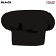 Black - Chef Designs Chef Hat #HP60BK
