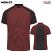 Merlot Heather w/ Black Mesh - Red Kap 051W - Women's Airflow Chef Coat - Raglan with OilBlok #051WML