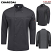 Charcoal - Red Kap 054M - Men's Airflow Chef Coat - Deluxe #054MCH