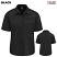Black w/ Black Mesh - Red Kap 501W - Women's Airflow Cook Shirt - with OilBlok #501WBK
