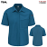 Teal w/ Teal Mesh - Red Kap 501W - Women's Airflow Cook Shirt - with OilBlok #501WTL