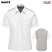 White w/ White/Gray Mesh - Red Kap 501W - Women's Airflow Cook Shirt - with OilBlok #501WWH