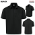 Black w/ Black Mesh - Red Kap 502M - Men's Airflow Cook Shirt - with OilBlok #502MBK