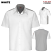 White w/ White/Grey Mesh - Red Kap 502M - Men's Airflow Cook Shirt - with OilBlok #502MWH