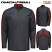 Charcoal/Fireball - Red Kap SX36 - Men's Pro+ Work Shirt - Long Sleeve with Oilblok + Mimix #SX36CF