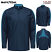 Navy/Teal - Red Kap SX36 - Men's Pro+ Work Shirt - Long Sleeve with Oilblok + Mimix #SX36NT