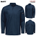 Navy - Red Kap SX36 - Men's Pro+ Work Shirt - Long Sleeve with Oilblok + Mimix #SX36NV