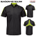 Black/Hi Visibility Yellow - Red Kap SX46 - Men's Pro+ Work Shirt - Short Sleeve with Oilblok and Mimix #SX46BY