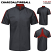 Charcoal/Fireball - Red Kap SX46 - Men's Pro+ Work Shirt - Short Sleeve with Oilblok and Mimix #SX46CF