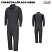 Charcoal/Black Mesh - Red Kap CY34 - Men's Performance Plus Lightweight Coverall - With OilBLok Technology #CY34CB