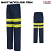 Navy w/ Yellow Trim - Red Kap PC20EV - Men's Enhanced Visibility Cotton Pant - Wrinkle-Resistant #PC20EV